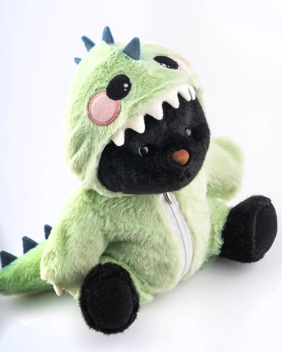 UykuPof™ Yeşil Tüylü Dino Puffy