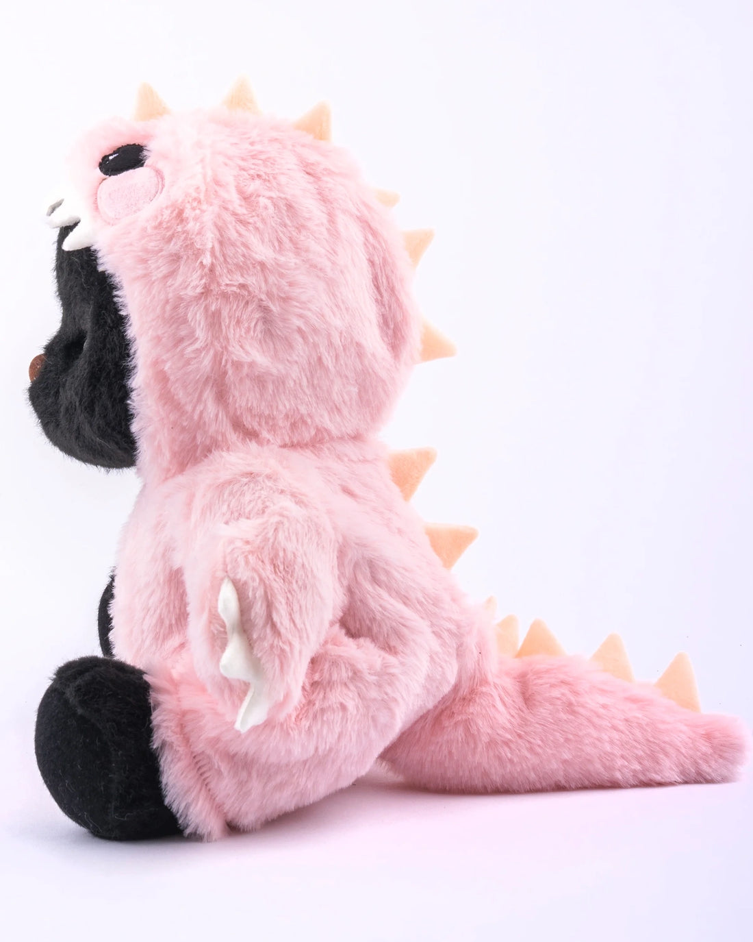 UykuPof™ Pembe Tüylü Dino Puffy